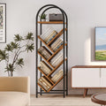 8-Tier Arched Bookshelf with Metal Frame U59436