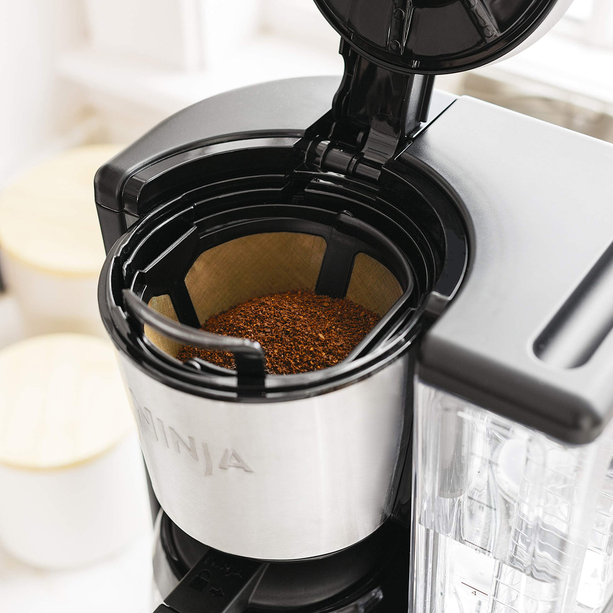 12-Cup Programmable Coffee Maker with 60 oz. Water Reservoir, Black/Stainless Steel V835987