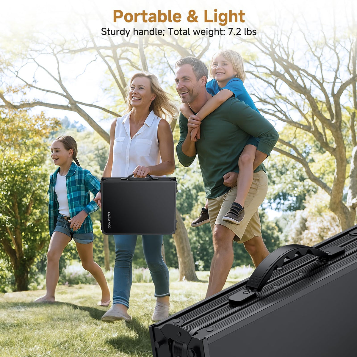 Folding Camping Table 3 Adjustable Height F38941