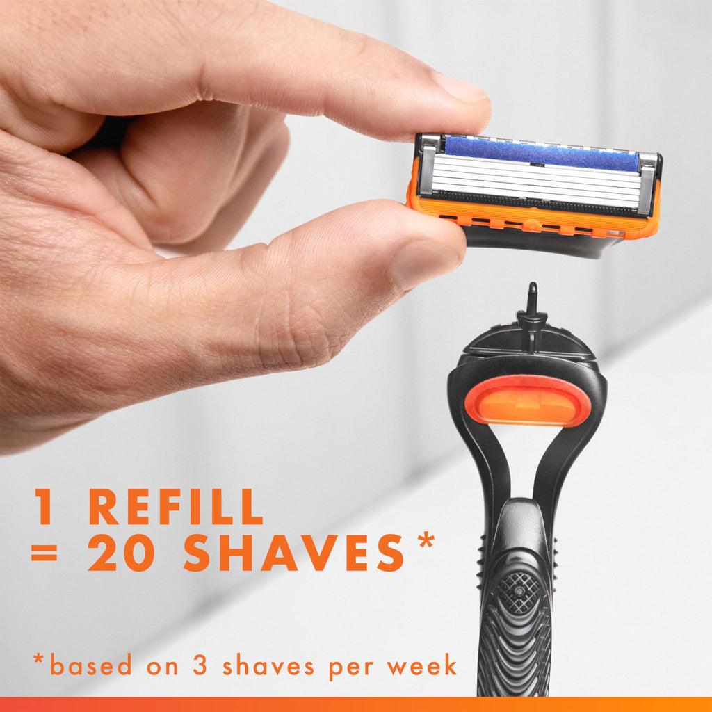 5-Blade Mens Razor Blade Refills, 12 Count Z541994