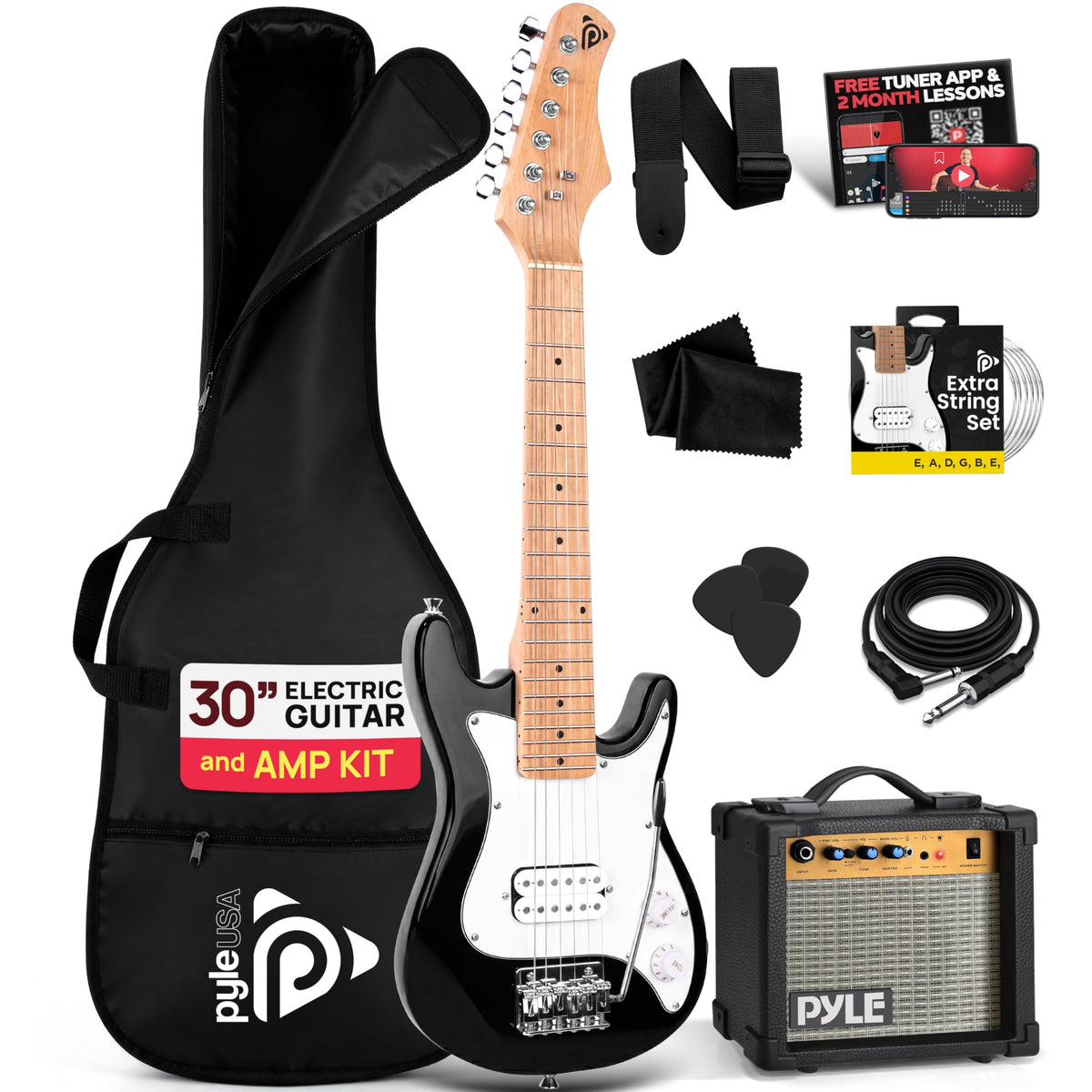 Kids Electric Guitar Starter Kit with Amplifier E917361