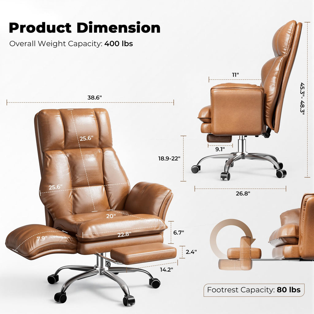 Big and Tall Office Chair with Flip Armrests Y3203