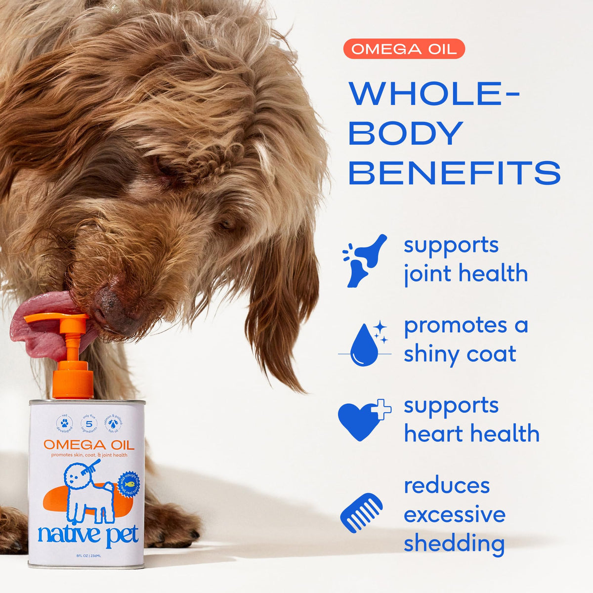 Omega 3 Fish Oil for Dogs & Cats 8oz P966