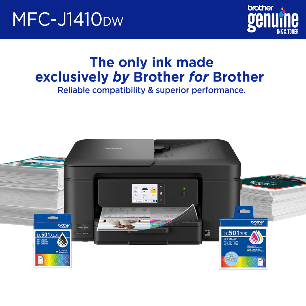 Wireless Color Inkjet All-in-One Printer with Touchscreen and Automatic Duplex Printing V53094