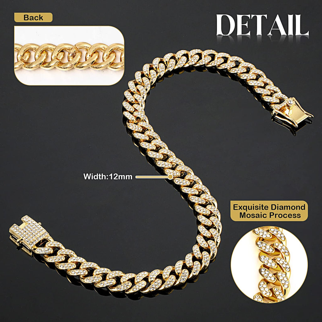 Gold 8 Inch Dog Collar X473