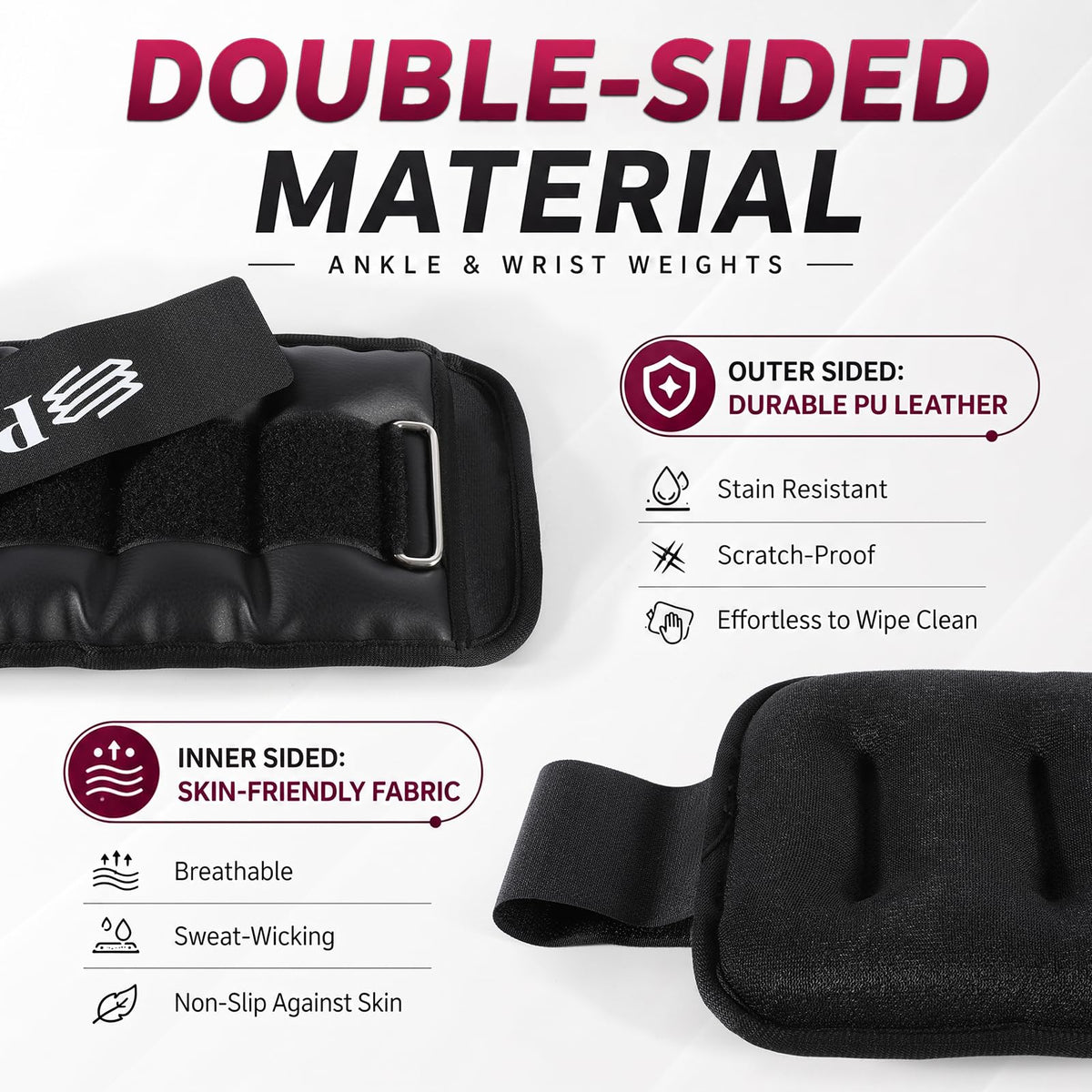 Ankle & Wrist Weights PU Leather W621704