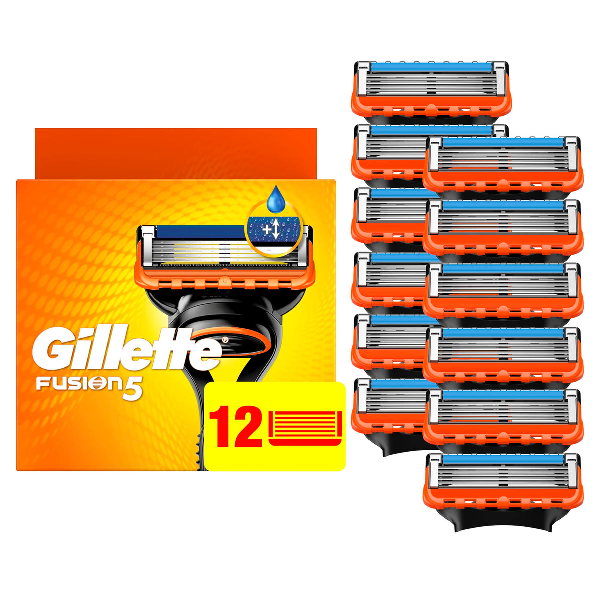 5-Blade Mens Razor Blade Refills, 12 Count Z541994