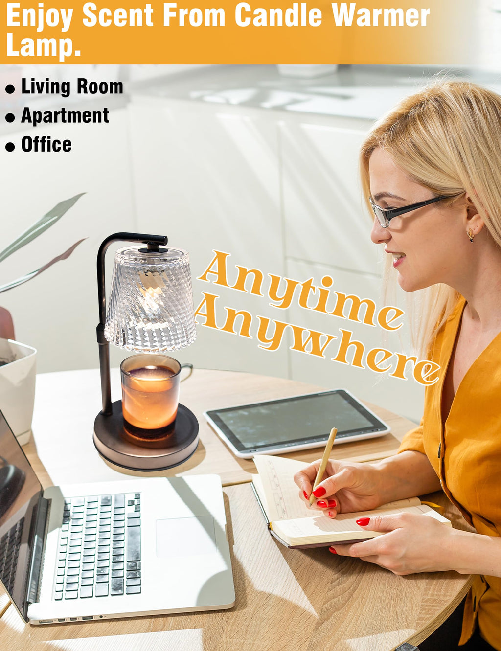 Candle Warmer Lamp with Timer Dimmable Y91906
