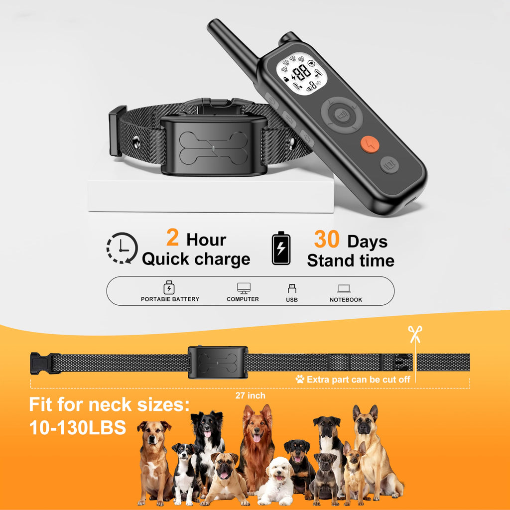 Wireless Dog Fence System with Remote Training Collar L24303