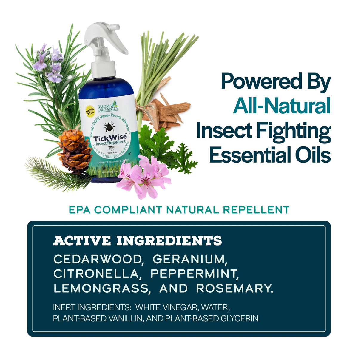 8oz DEET-Free Tick and Insect Repellent G4746