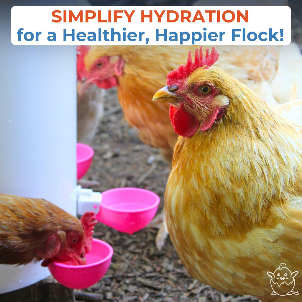 Automatic Chicken Waterer Cups 5 Pack Y79408