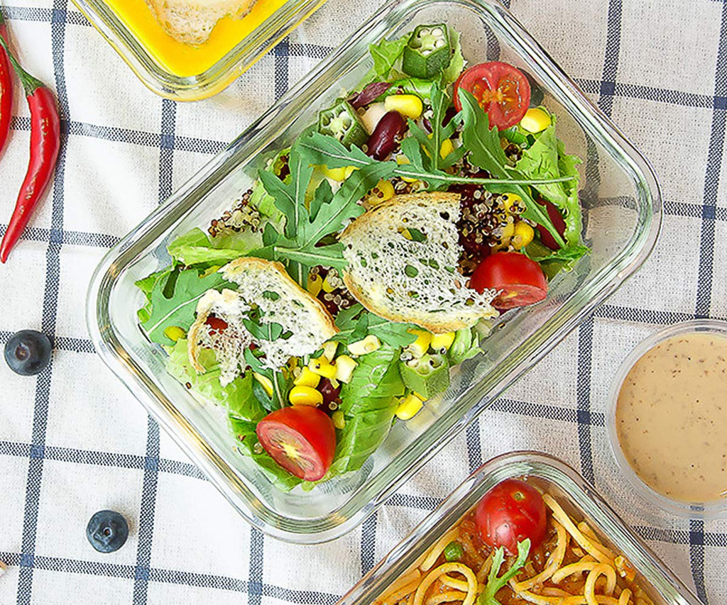 30 oz Glass Food Storage Containers with Lids S895