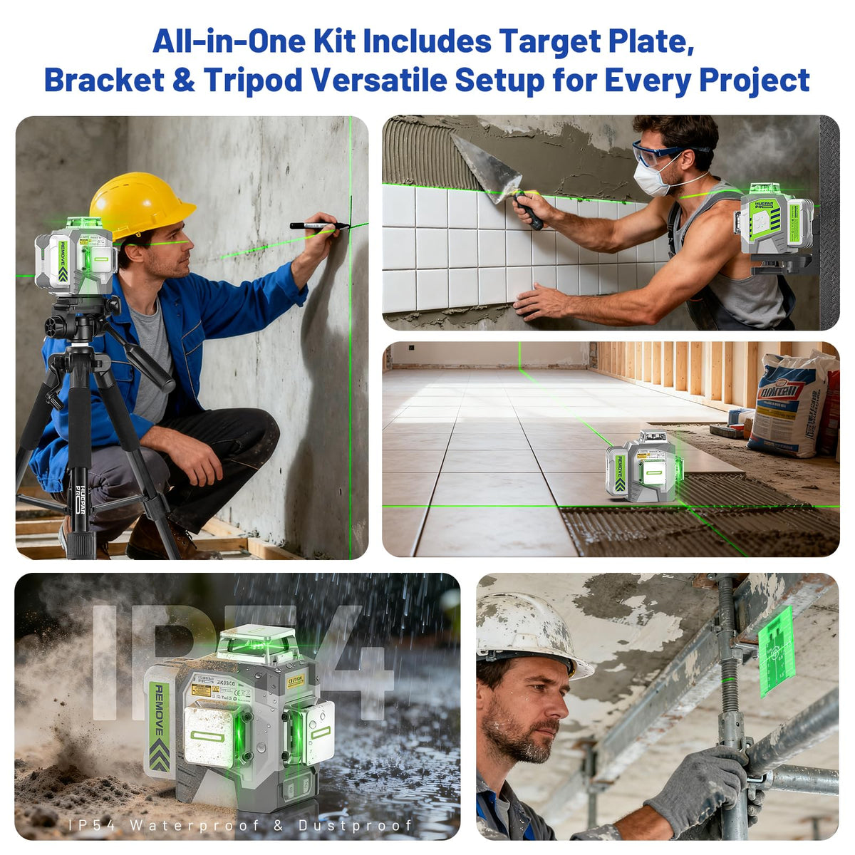 360 Self Leveling Green Laser Level with Tripod A564830