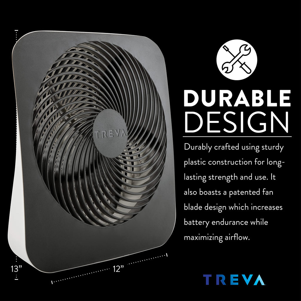 10 in Portable Desk Fan 2-Speed with USB Port V311256