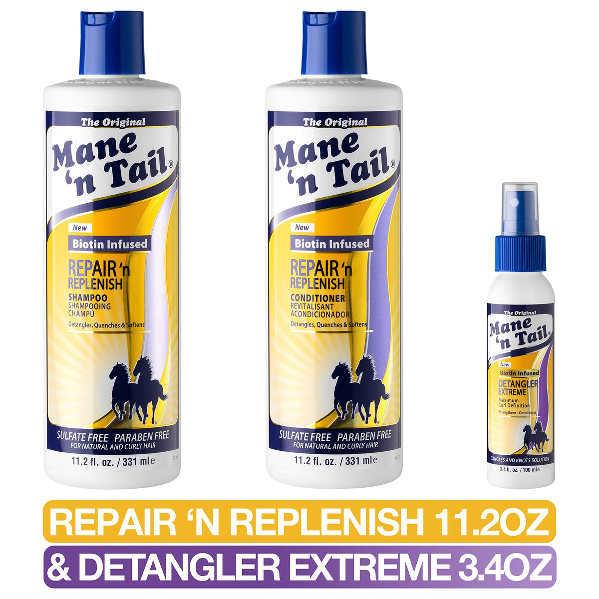 Sulfate-Free Shampoo & Conditioner with Detangler K8044