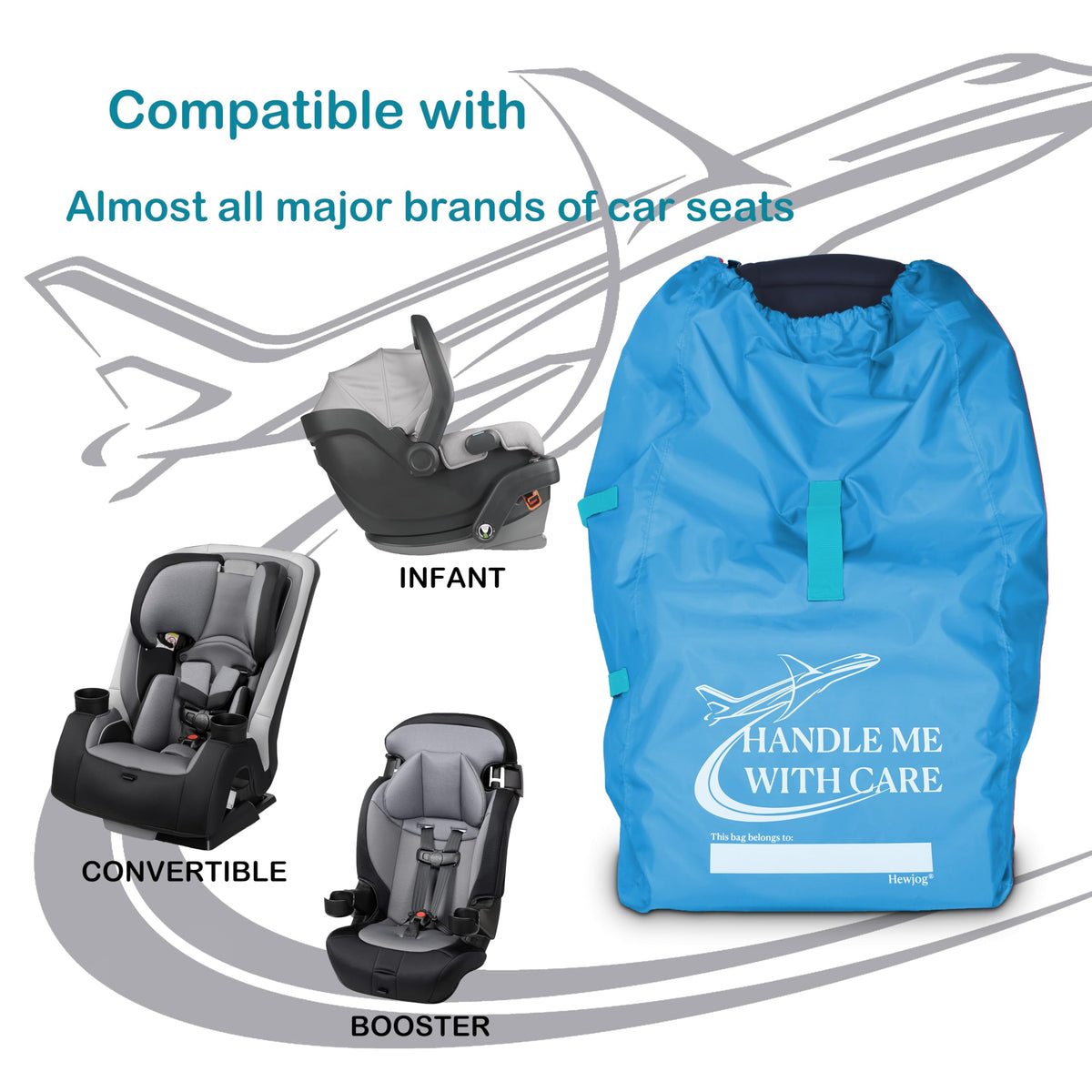 Blue Car Seat Travel Bag V540