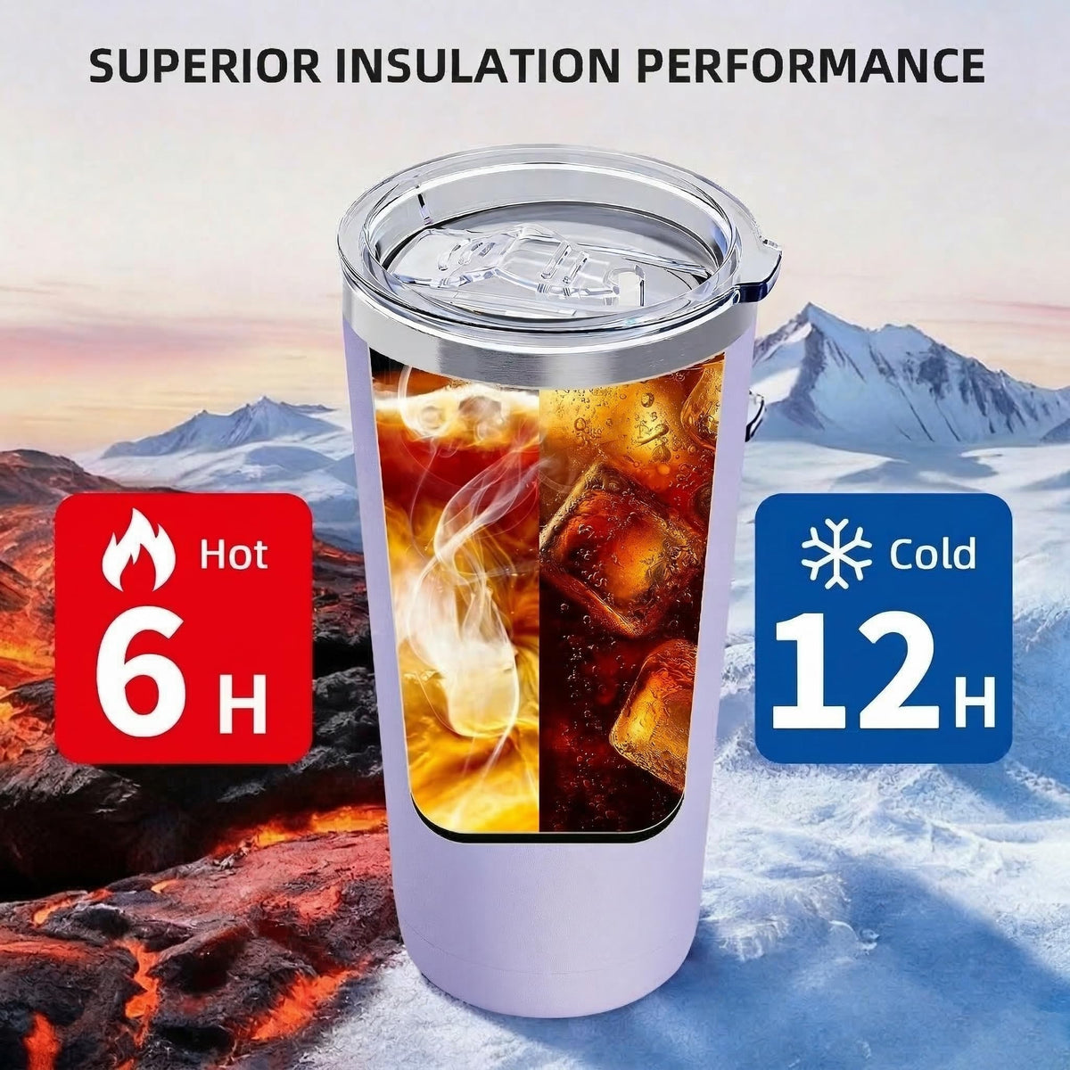 20oz Stainless Steel Travel Coffee Tumbler P569