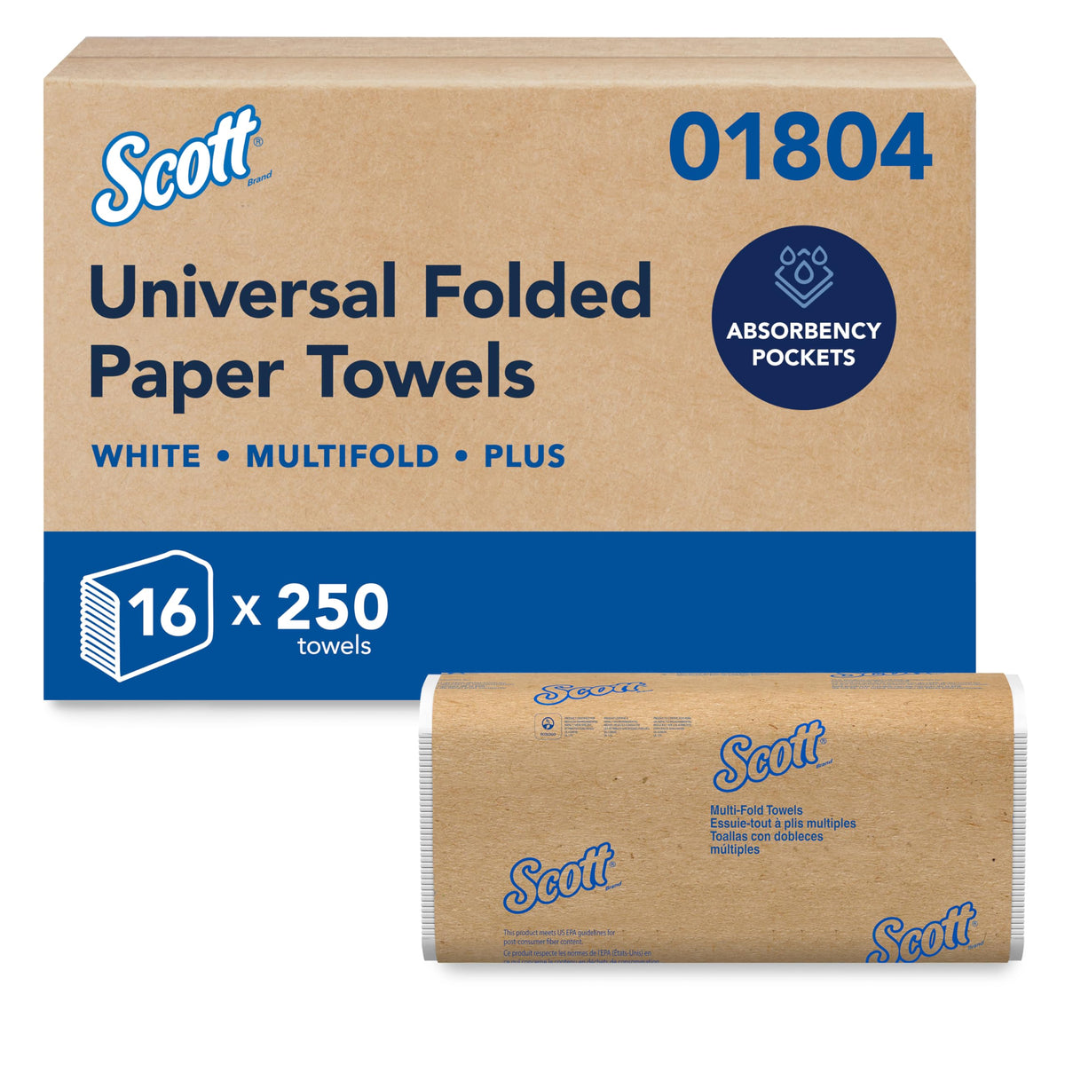 Multifold Paper Towels, 16 x 250 Sheets V778747