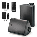 5.25" 300W Bluetooth Outdoor Speakers IPX5 Waterproof Black 2-Pack L605