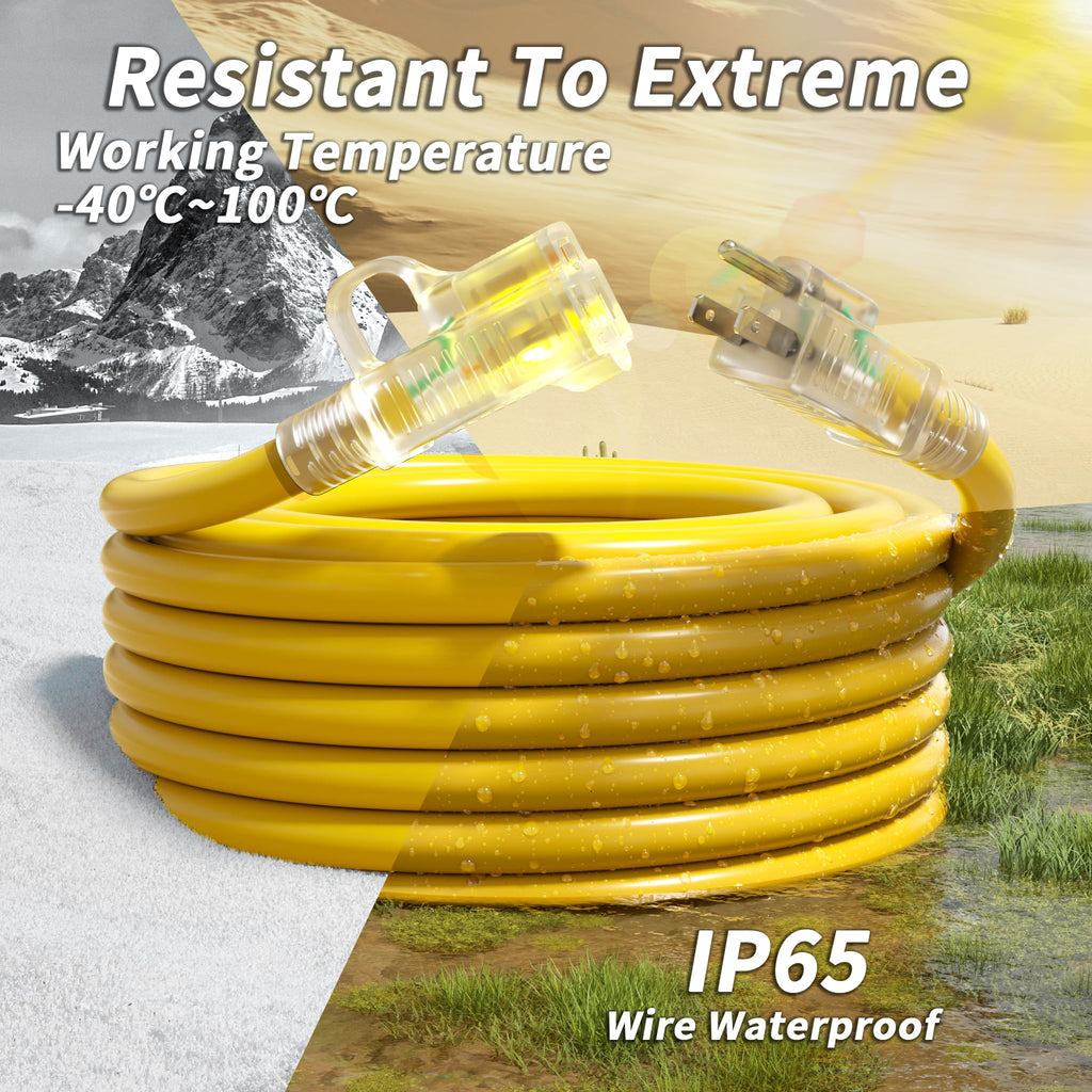 14/3 AWG 100 FT Heavy Duty Extension Cord T1741