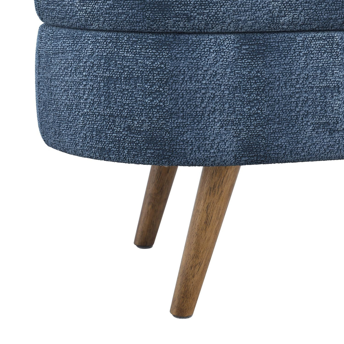 Oval Storage Bench with Rubber Wood Legs Z878573
