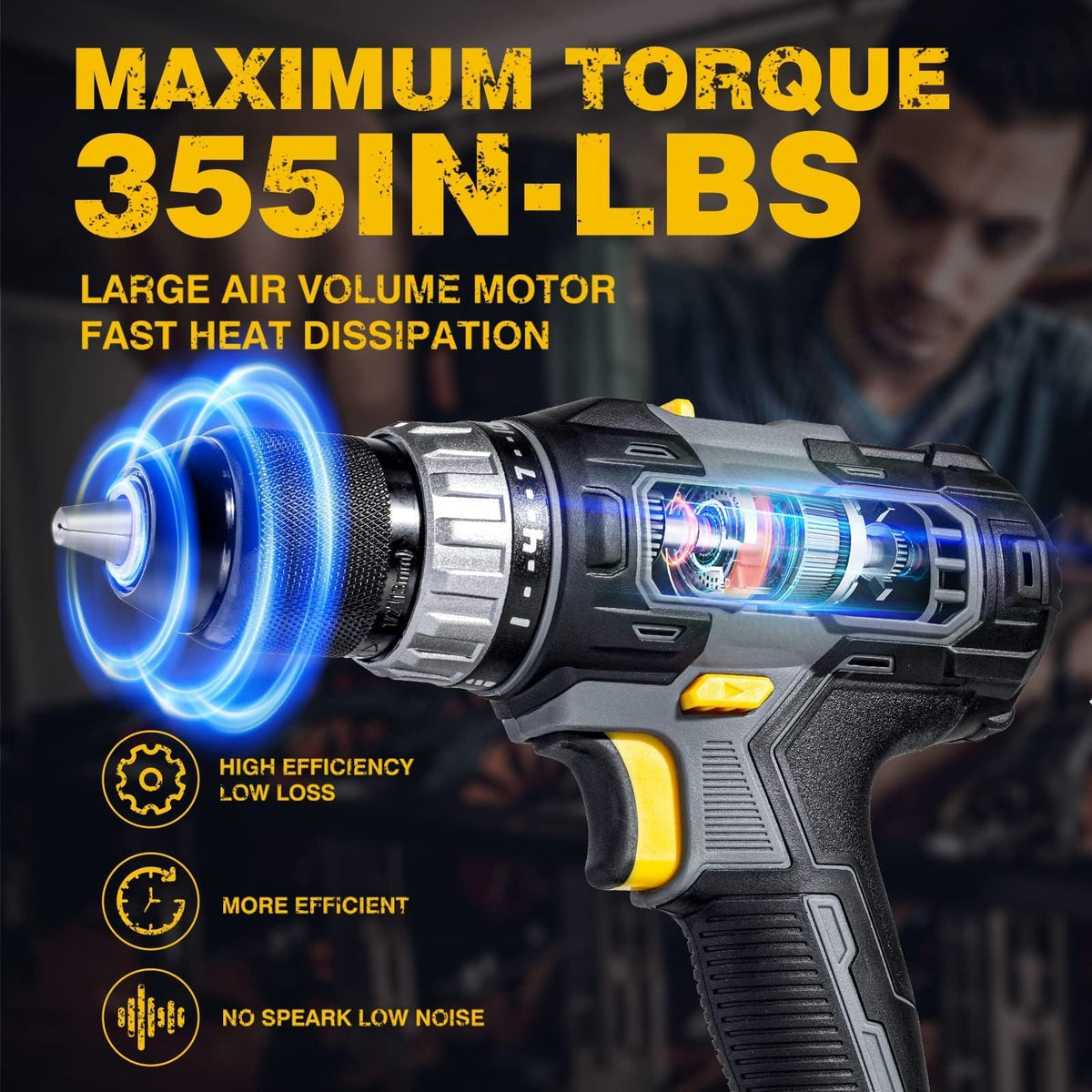 20V Cordless Drill with 2.0AH Battery & Charger I7772