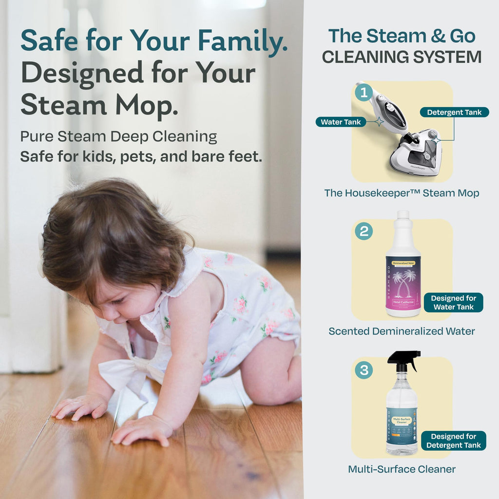 Demineralized Water for Steam Mop, 32 Ounces B79701
