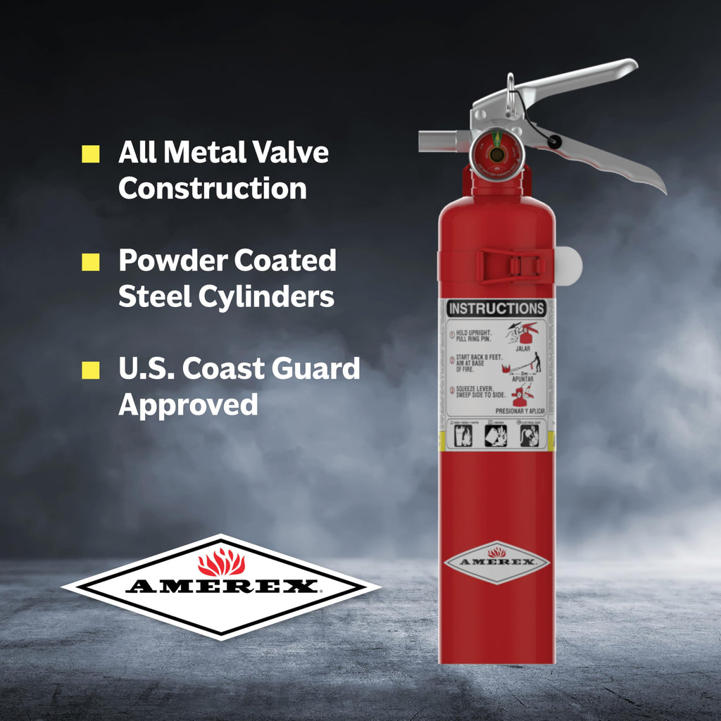 2.5 Pound ABC Dry Chemical Fire Extinguisher with Wall Bracket M6185