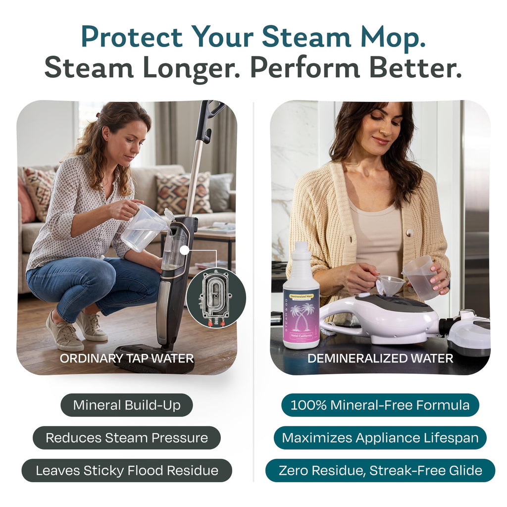 Demineralized Water for Steam Mop, 32 Ounces B79701