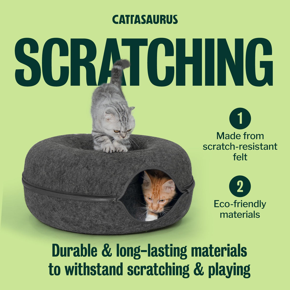 Large Dark Gray Cat Cave Bed V13040