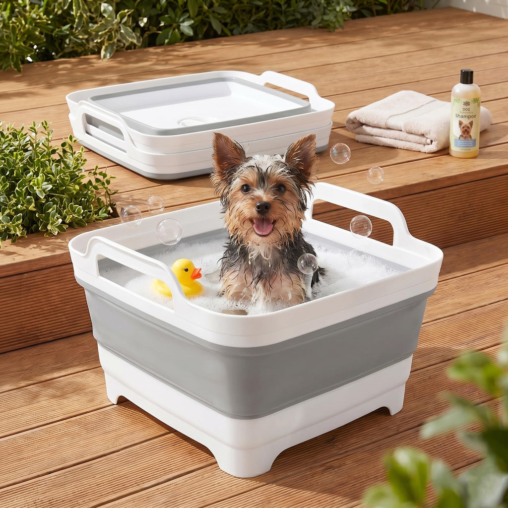 9L Collapsible Small Puppy Kitten Bath Tub H508