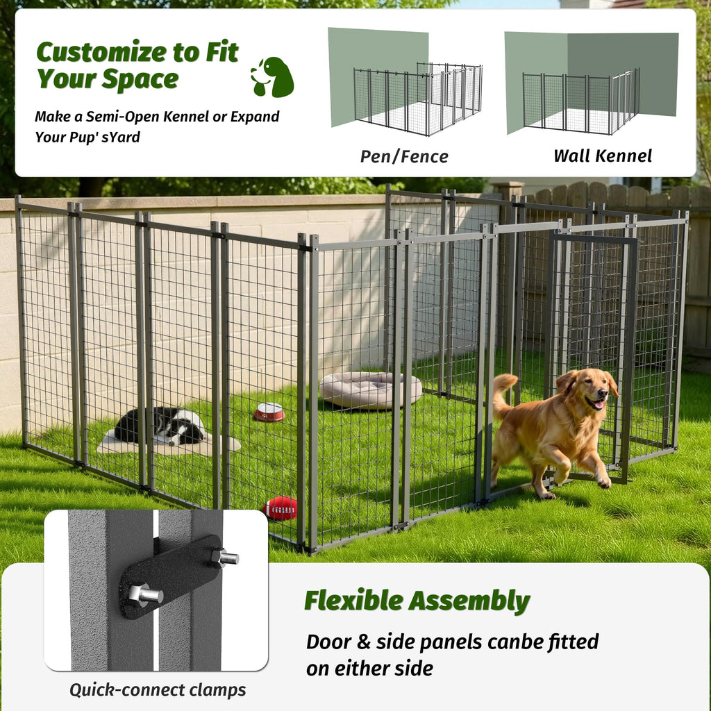 10x10 ft Heavy Duty Outdoor Dog Kennel K2649