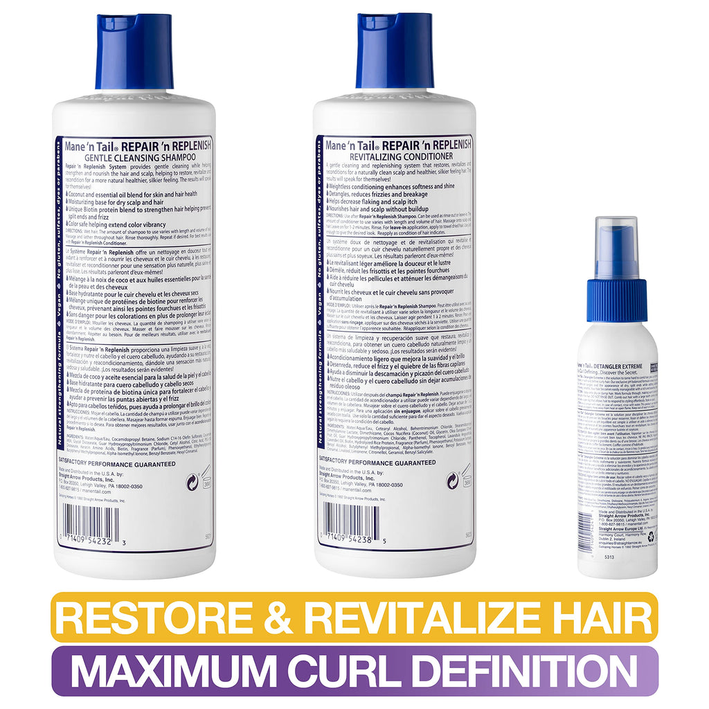 Sulfate-Free Shampoo & Conditioner with Detangler K8044