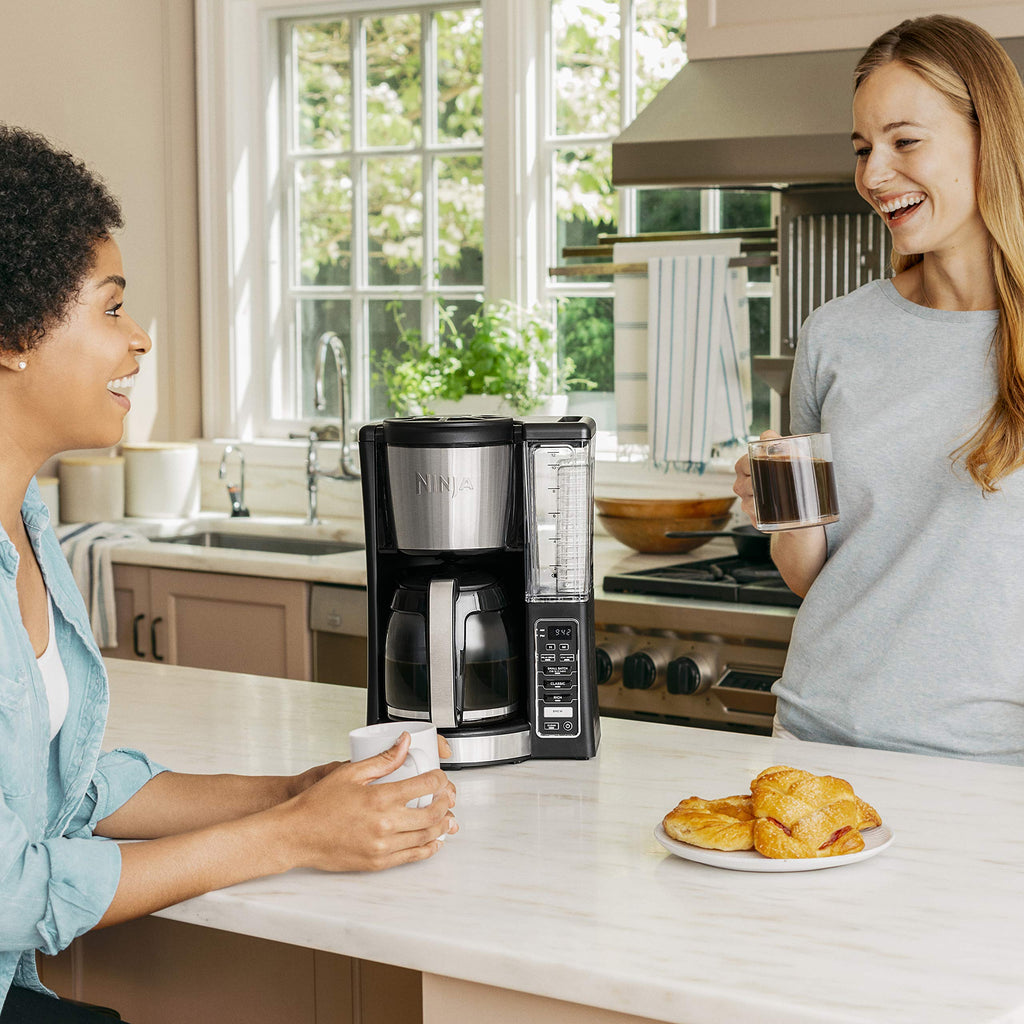 12-Cup Programmable Coffee Maker with 60 oz. Water Reservoir, Black/Stainless Steel V835987