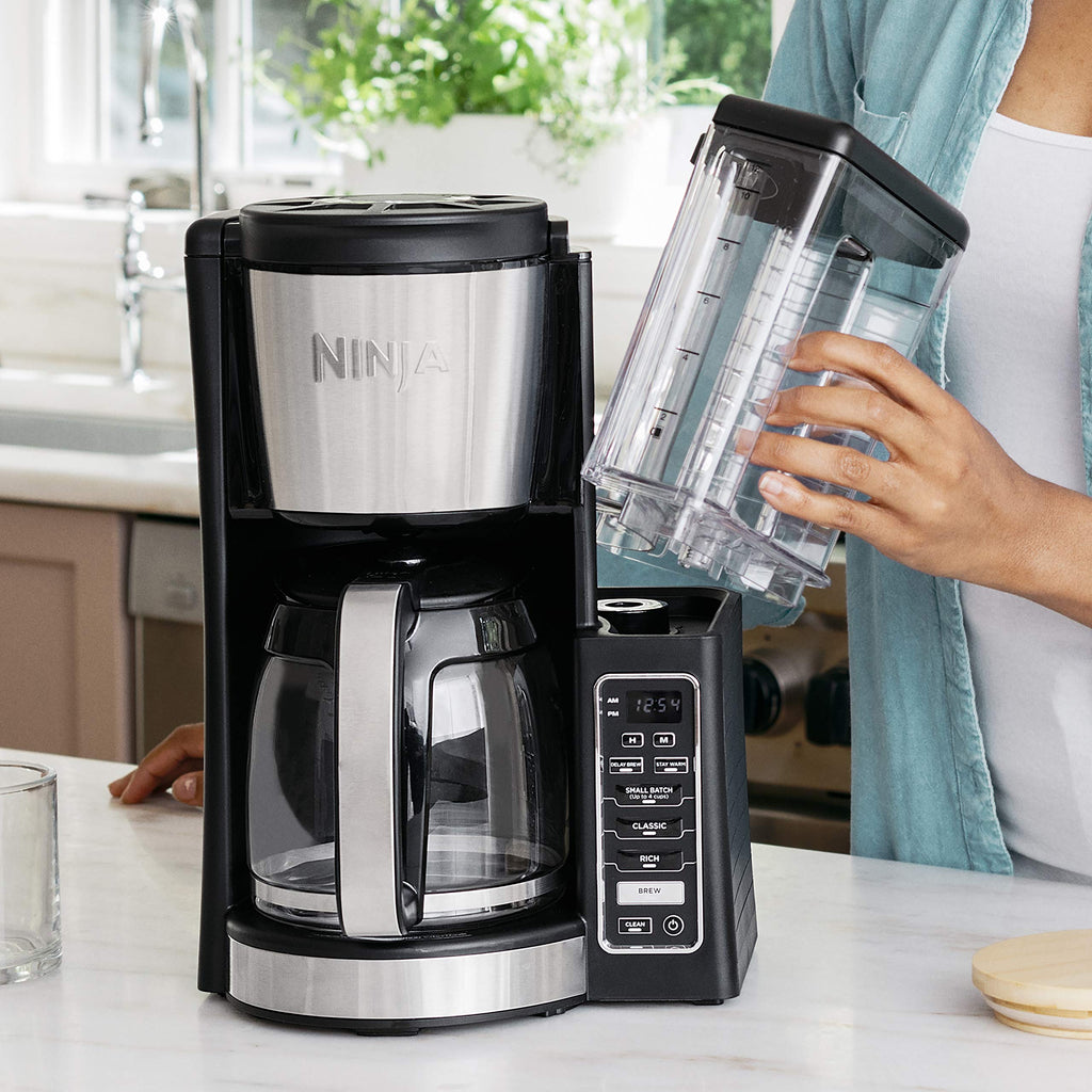 12-Cup Programmable Coffee Maker with 60 oz. Water Reservoir, Black/Stainless Steel V835987