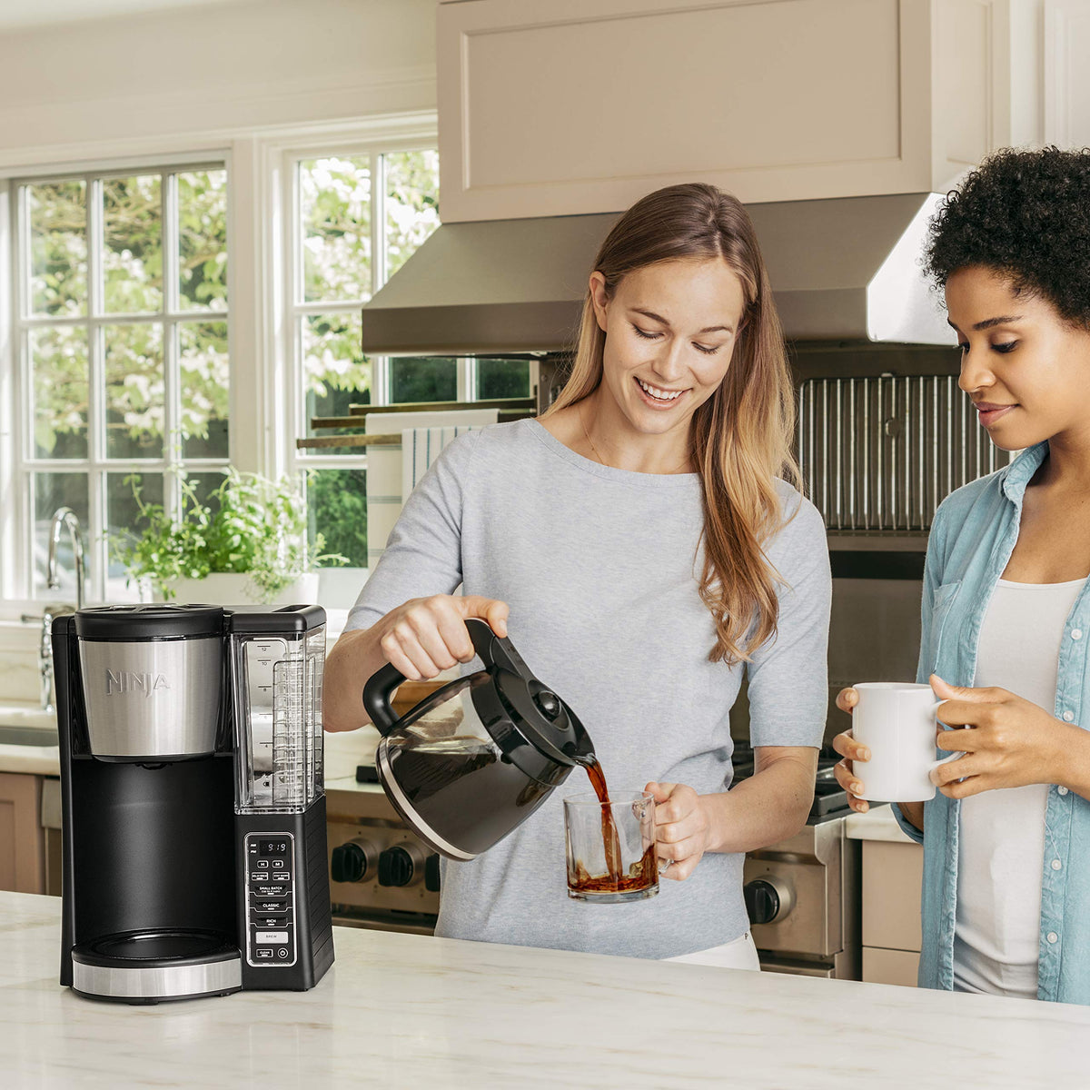 12-Cup Programmable Coffee Maker with 60 oz. Water Reservoir, Black/Stainless Steel V835987