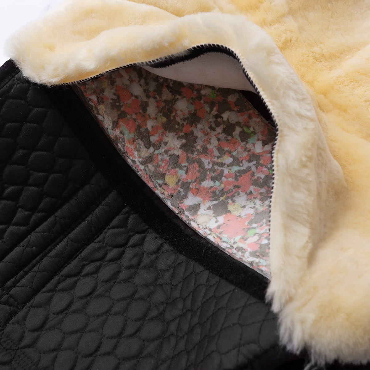 Horse Bareback Pad Treeless Saddle Real Sheepskin P2156